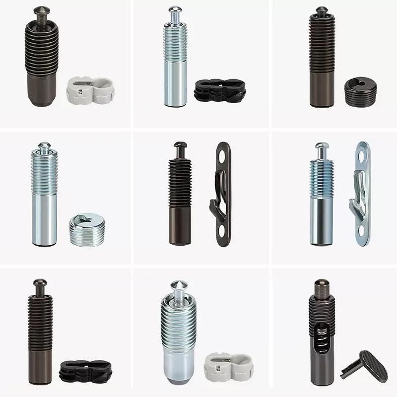 Furniture Hardware Connectors - 5 Zestawów Elastycznych Niewidocznych Złączek do