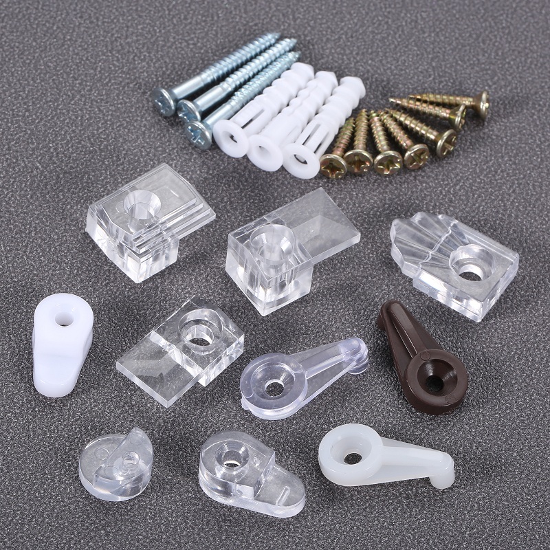 Furniture Hardware Connectors - 10 sztuk plastikowe szklane klipsy ustalające