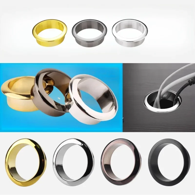 Furniture Hardware Outlet - 1/10szt Alloy Table Cable Outlet Grommet