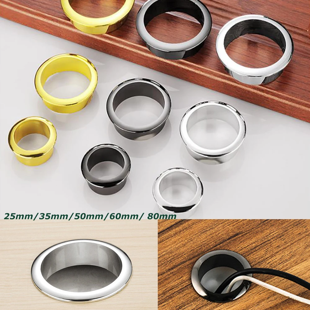 Furniture Hardware Outlet - 25-80MM Kabel biurkowy Przelotki komputerowe Osłona