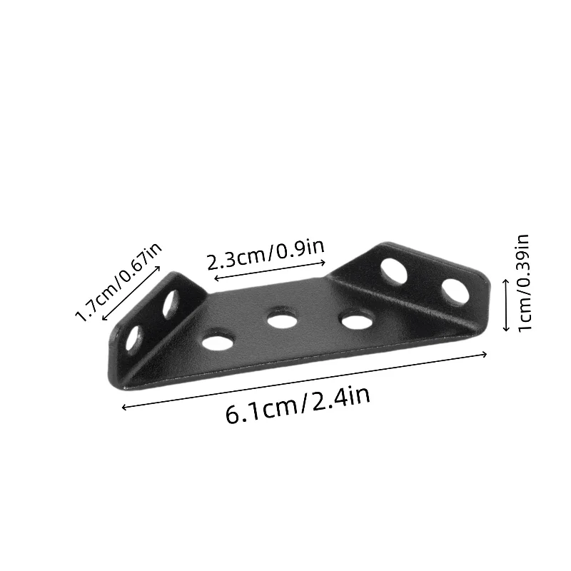 Czarny wielofunkcyjny wspornik – Furniture Hardware Connectors recenzja i cena