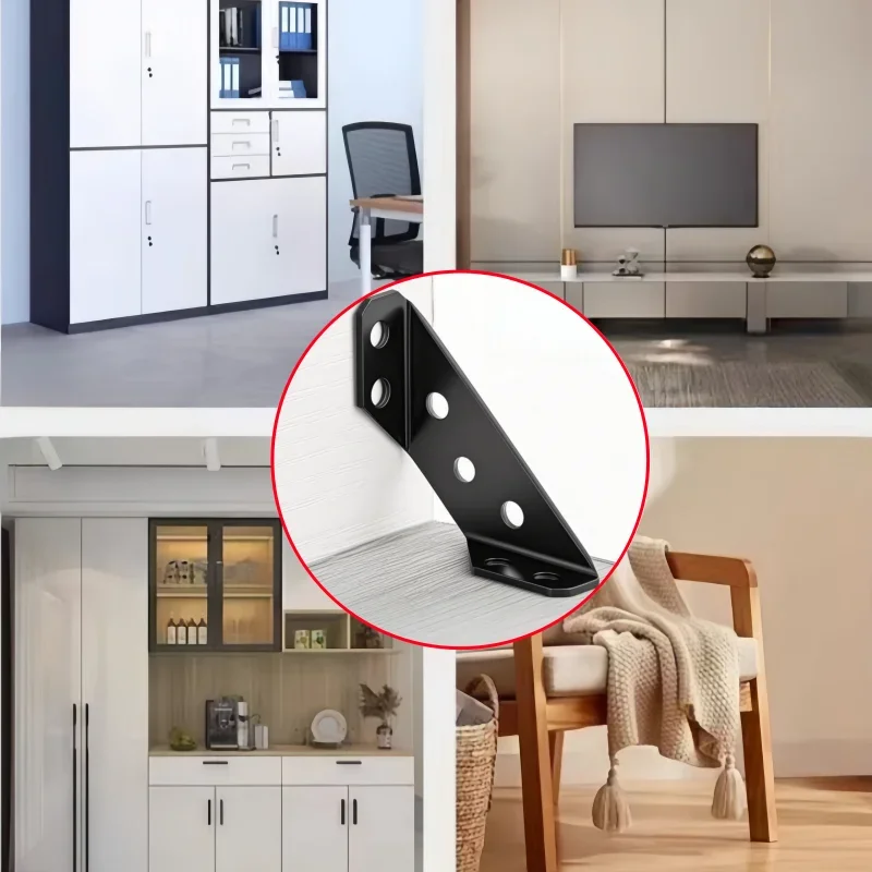 Czarny wielofunkcyjny wspornik – Furniture Hardware Connectors recenzja i cena