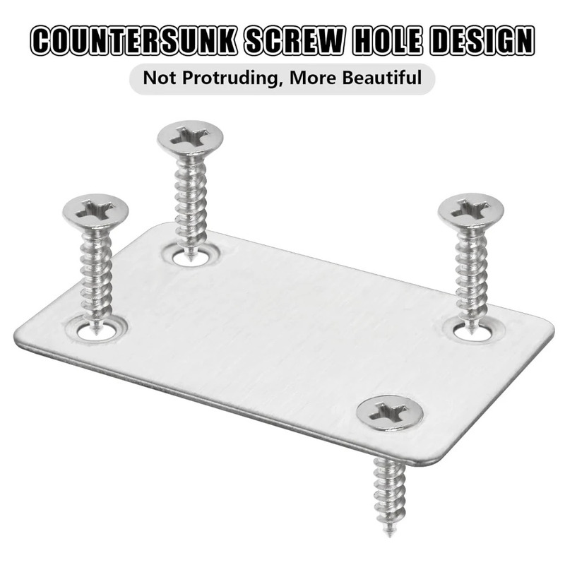 10 szt. Stal nierdzewna Kątown – Furniture Hardware Connectors recenzja i cena