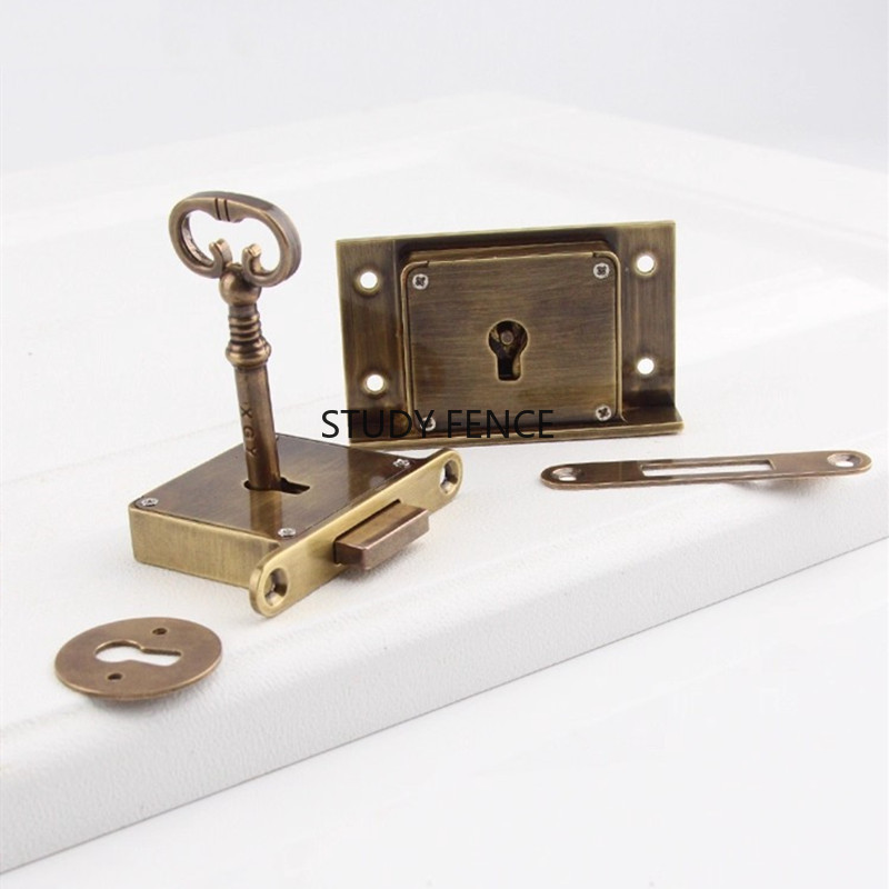 1 szt. Antyczny metalowy zamek – Furniture Hardware Accessories recenzja i cena