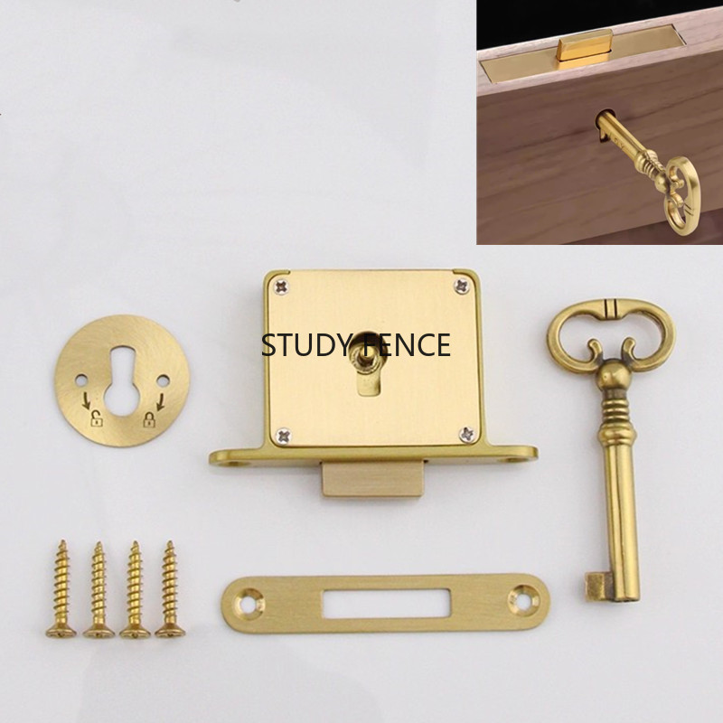 1 szt. Antyczny metalowy zamek – Furniture Hardware Accessories recenzja i cena