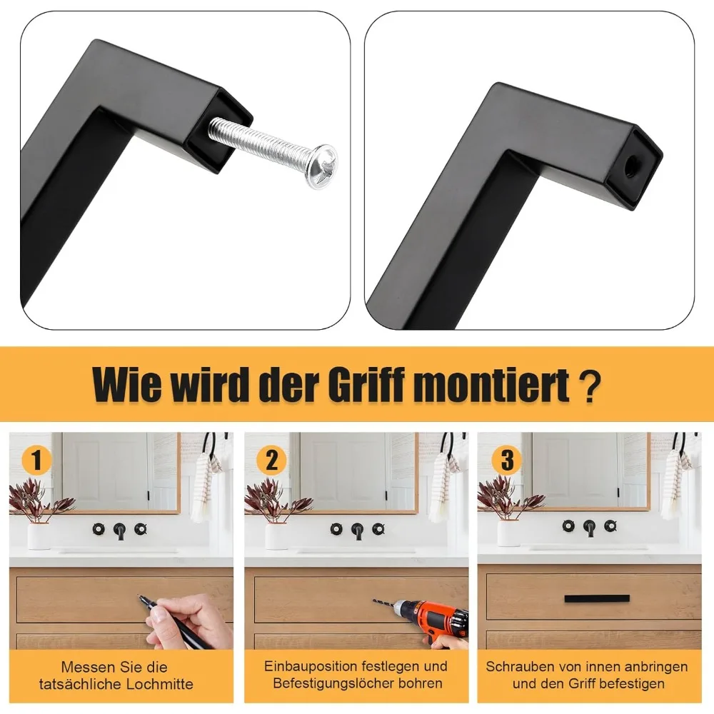 6/18 szt. Kwadratowe uchwyty m – Furniture Hardware Restoration recenzja i cena